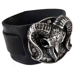 Gears of Aiwass Wrist Strap Leather Alchemy A102