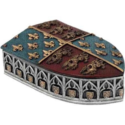 Fleur-de-Lis Shield Trinket Box