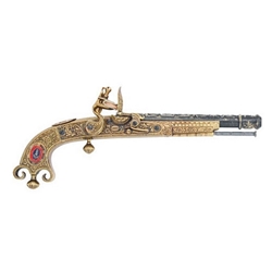 18th Century Scottish Flintlock pistol Non-Firing Replica
