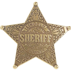 Lincoln County Sheriff Replica Badge OD104