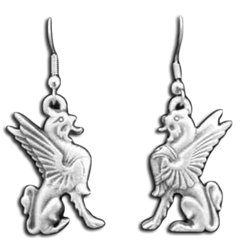 Pewter Griffin Earrings 132.0809