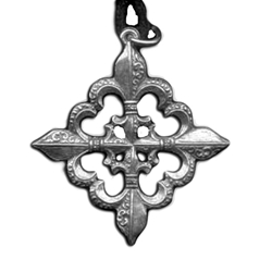 Fluer De lis Cross Pendant