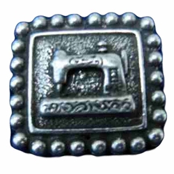 Sewing Machine Pewter Shank Button 107.0760