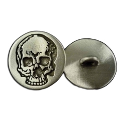 Yorick's Skull Button 3/4 inch