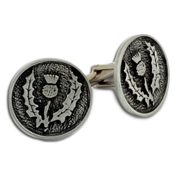 Thistle Pewter Cufflinks