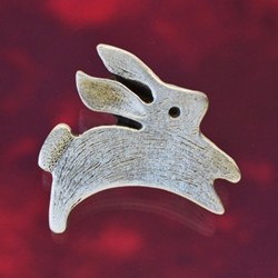 Leaping Bunny Rabbit Pin 116.0350