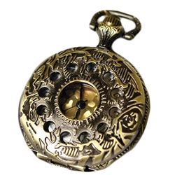 Floral Pocket Watch with Chain PW1001