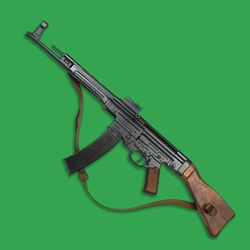 German WWII STG 44 Assault Rifle With Sling Non Firing,German WWII STG 44 - MP44 Rifle With Sling - Non Firing Replica