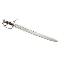 Kingston Arms Atrim Design Cutlass with Embossed Leather Scabbard