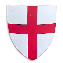 Wooden Medieval Heater Shield - Crusader - 22" x 24"