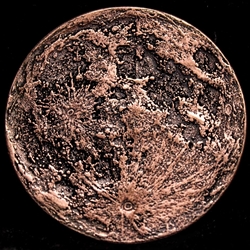 Copper Blood Moon Coin – Solid Copper Lunar Collectible