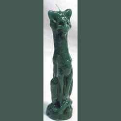 Green Cat Candle 45-CCATG