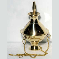 Small Brass Hanging Incense Burner 45-IBHANS