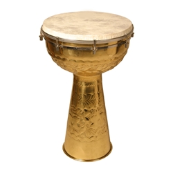 Brass Doumbek, 12"x20", Fiberskyn 47-MB12F