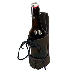 Deluxe Leather Cup Can Water Bottle Drink Holder B