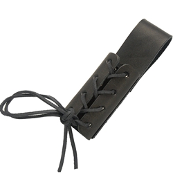 Small Leather Medieval Sword Frog Black, 48-22622