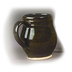Brown Stoneware Drinking Mug 51-4687A
