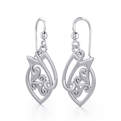 Celtic Knotwork Silver Earrings TE2071