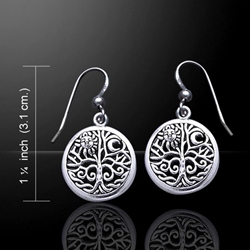 Tree of Life Silver Earrings 52-TER060