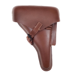German WWII P08 Luger Hardshell Holster - Brown