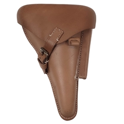 German WWII P08 Luger Hardshell Holster - Natural (Tan)