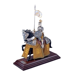 Mounted French Knight of King Arthur in Suit of Armor by Marto 56-M918.2