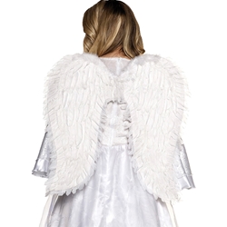 Adult (White) Feather Angel Wings - 26 Inches