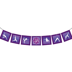 The Path of Yoga - Purple Flags