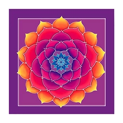 Golden Lotus Wall Hanging 63-7