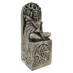 Seated God Statue - Stone or Wood Finish