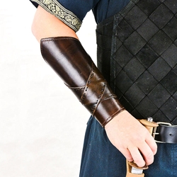 Padded Leather Bracers with Banding