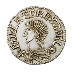 Aethelred II Saxon Silver Penny Replica Coin