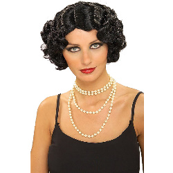 Flapper Wavy Wig (Black) 100-140471