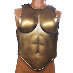 LARP Female Cuirass - Breastplate and Backplate - Bronze