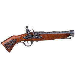 18th Century Austrian Antique Gray Blunderbuss - Non-Firing Replica
