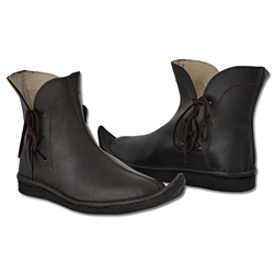 Viking Shoes, Dark Brown - Size 9.5,Medieval Poulaines GB1780