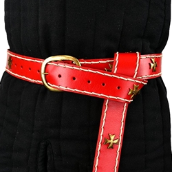 Medieval Templar Belt - Red