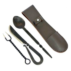 Medieval Cutlery Set with Pouch - Stainless Steel