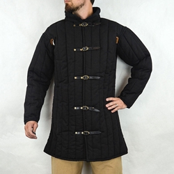 Medieval Light Gambeson – Black - Small