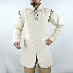Gambeson with Removable Laced Arms – Natural -X Large