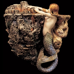 Sea Fire Mermaid Wall Sconce