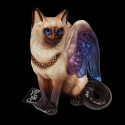Large Bird Winged Flap Cat - Siamese